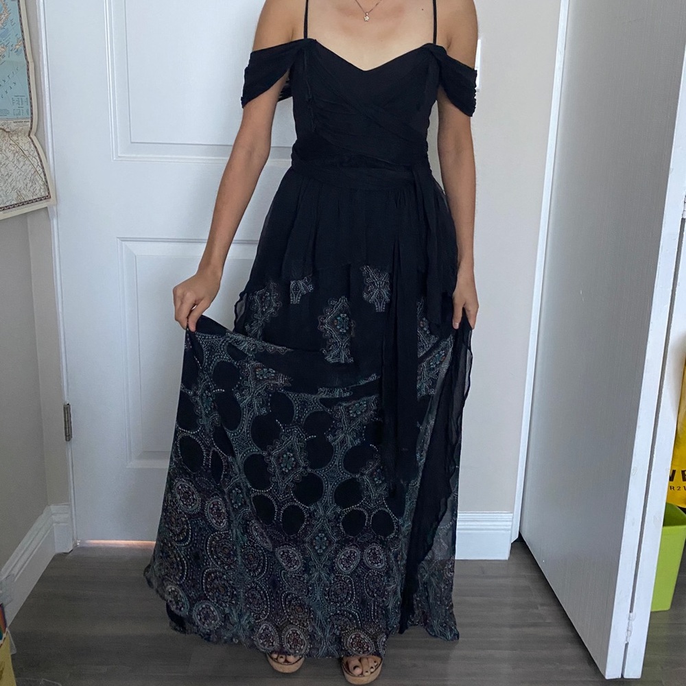 NWT Free People Belladonna Maxi Dress Gown